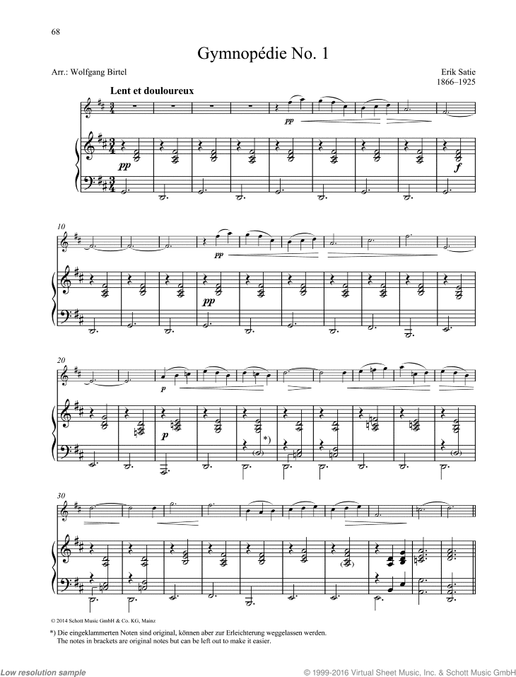 Gymnopedie No. 1