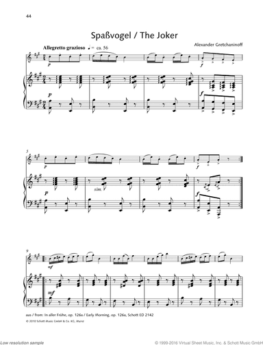 The Joker, from: Early Morning, op. 126a