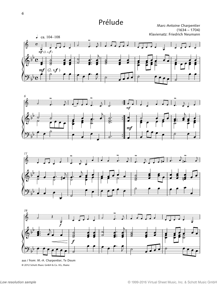 Prelude, from: Te Deum