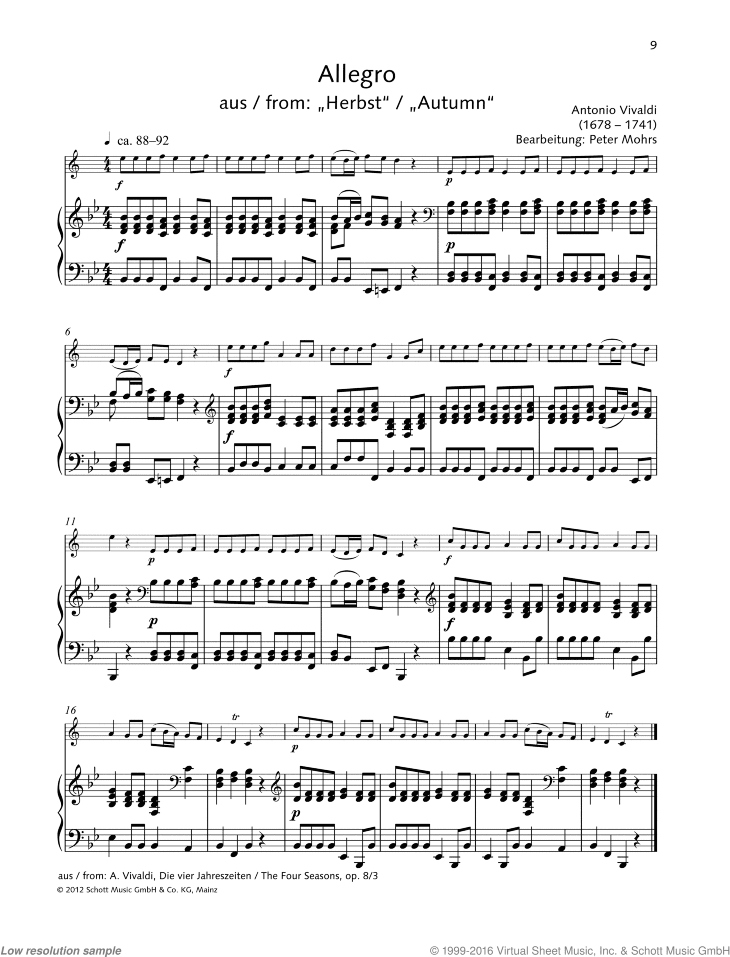 Allegro, from: Autumn
