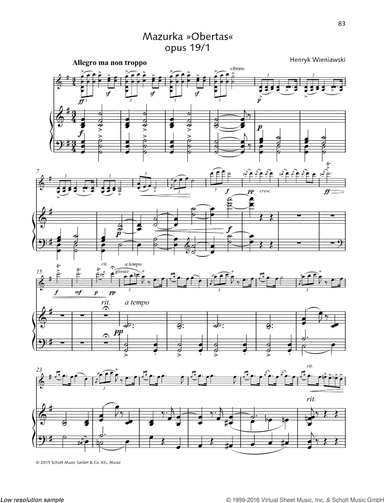 Mazurka "Obertas", Op. 19 No. 1