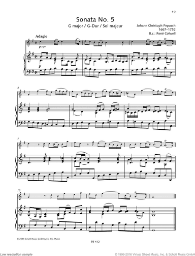 Sonata No. 5 in G major