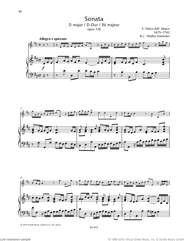 Sonata in D major