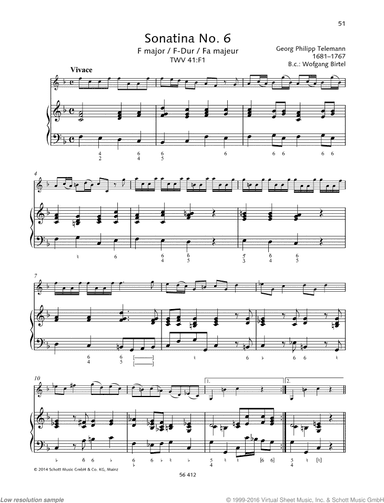 Sonatina No. 6 in F major
