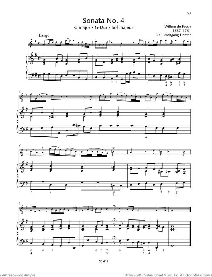 Sonata No. 4 in G major