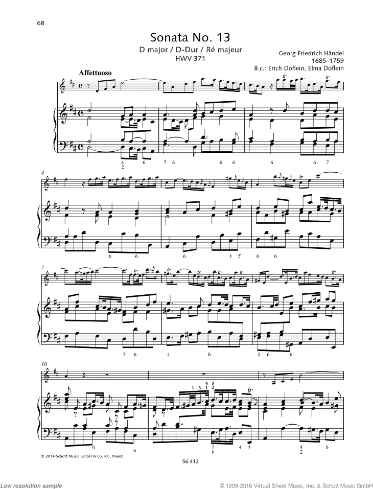 Sonata No. 13 in D major
