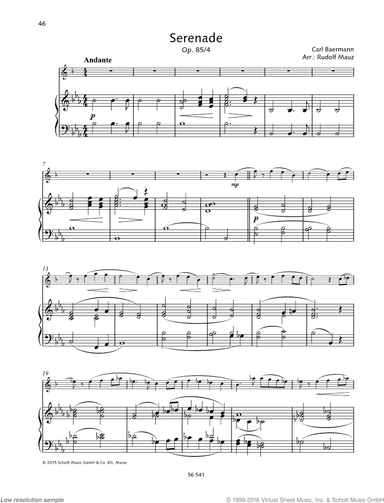 Serenade, Op. 85 No. 4