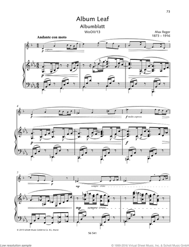 Album Leaf, Eb major, WoO II/13
