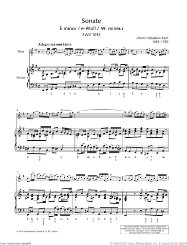 Sonata No. 5 in E minor, BWV 1034