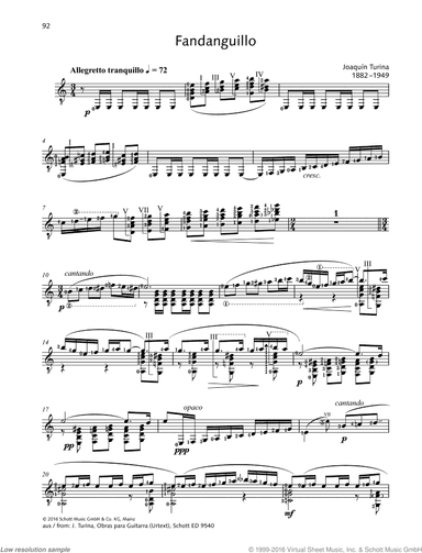 Fandanguillo, from: Obras para Guitarra