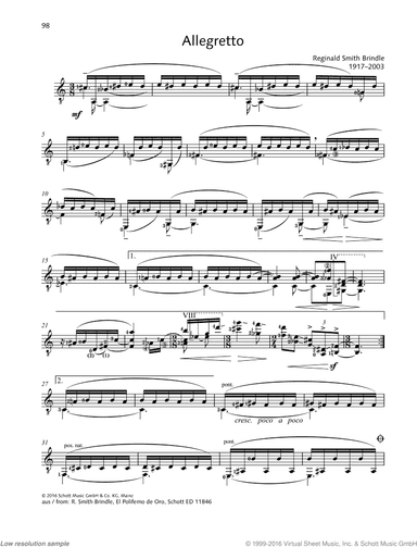Allegretto, from: El Polifemo de Oro