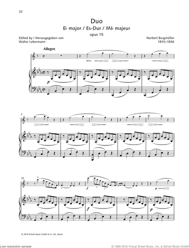 Duo in E-flat major, Op. 15