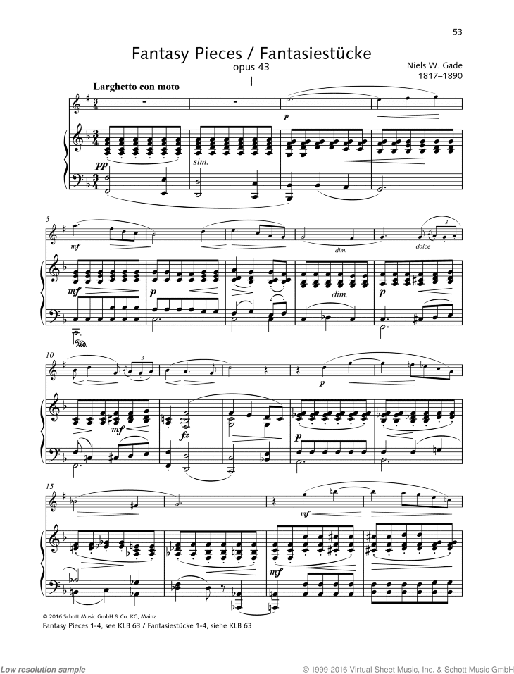 Fantasy Pieces, Op. 43, No. 1