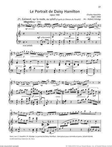 Le portrait de Daisy Hamilton, Op. 140