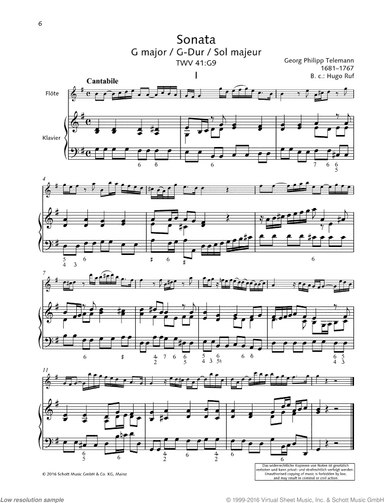 Sonata in G major, TWV 41:G9
