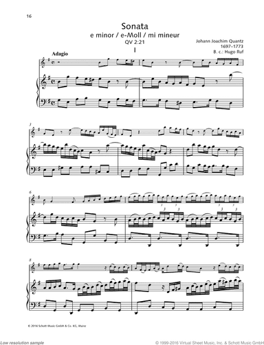Sonata in E minor, QV 2:21