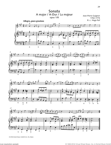 Sonata in A major, Op. 1 No. 8
