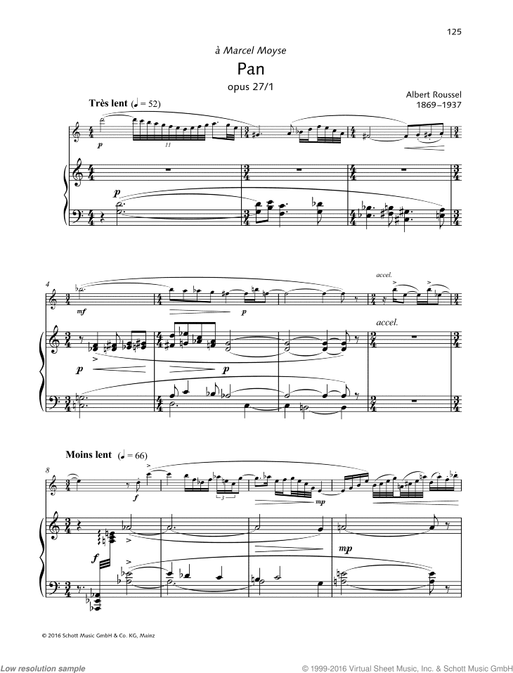 Pan (Joueurs de flute), Op. 27 No. 1
