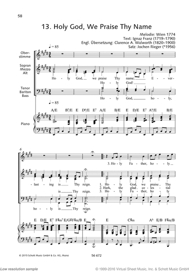 Holy God, We Praise Thy Name