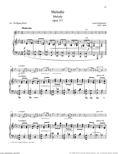 Melody, Op. 3 No. 1