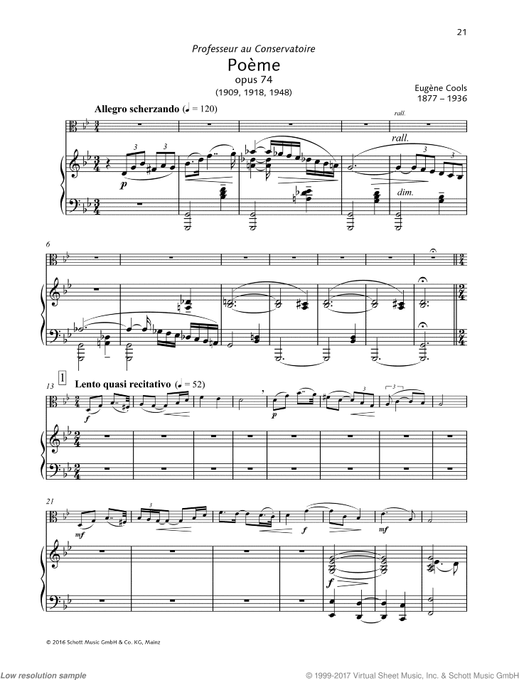 Poeme, Op. 74