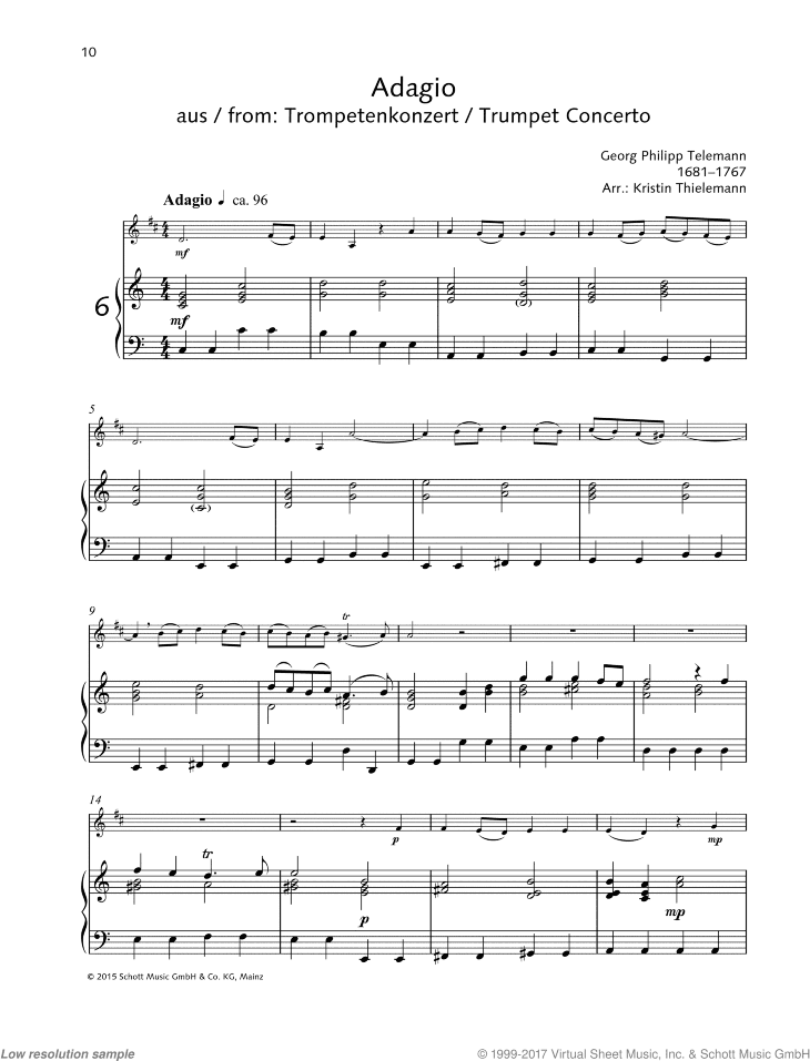 Adagio, from: Trumpet Concerto