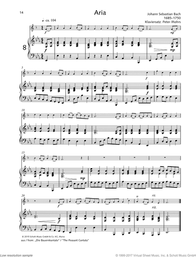 Aria, from: The Peasant Cantata