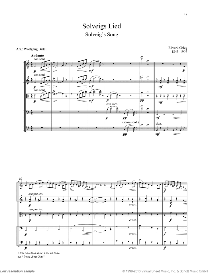 Solveig's Song, from: &quot;Peer Gynt&quot;