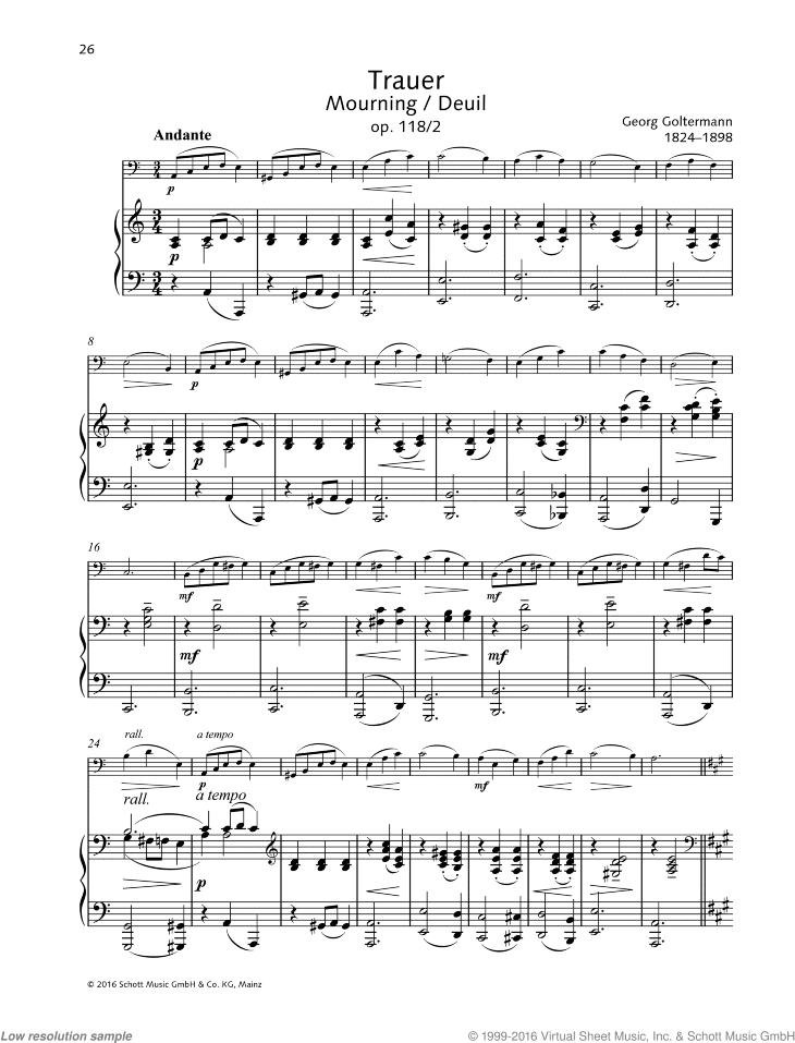 Mourning, Op. 118 No. 2