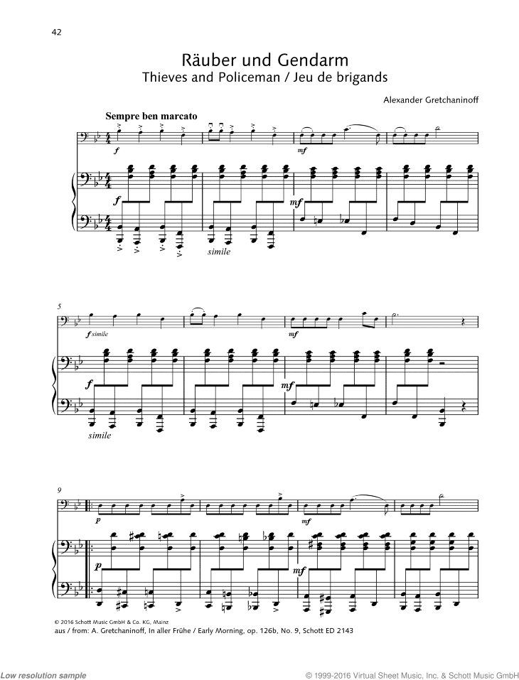 Thieves and Police, from Early Morning, Op. 126b