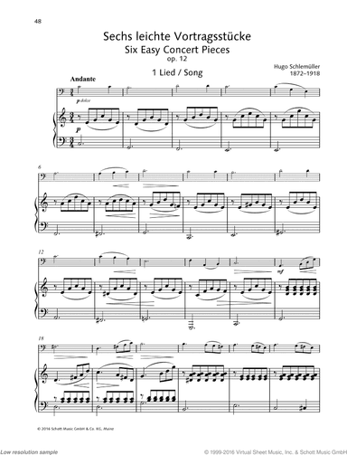 Song, from Early Morning, Op. 126b