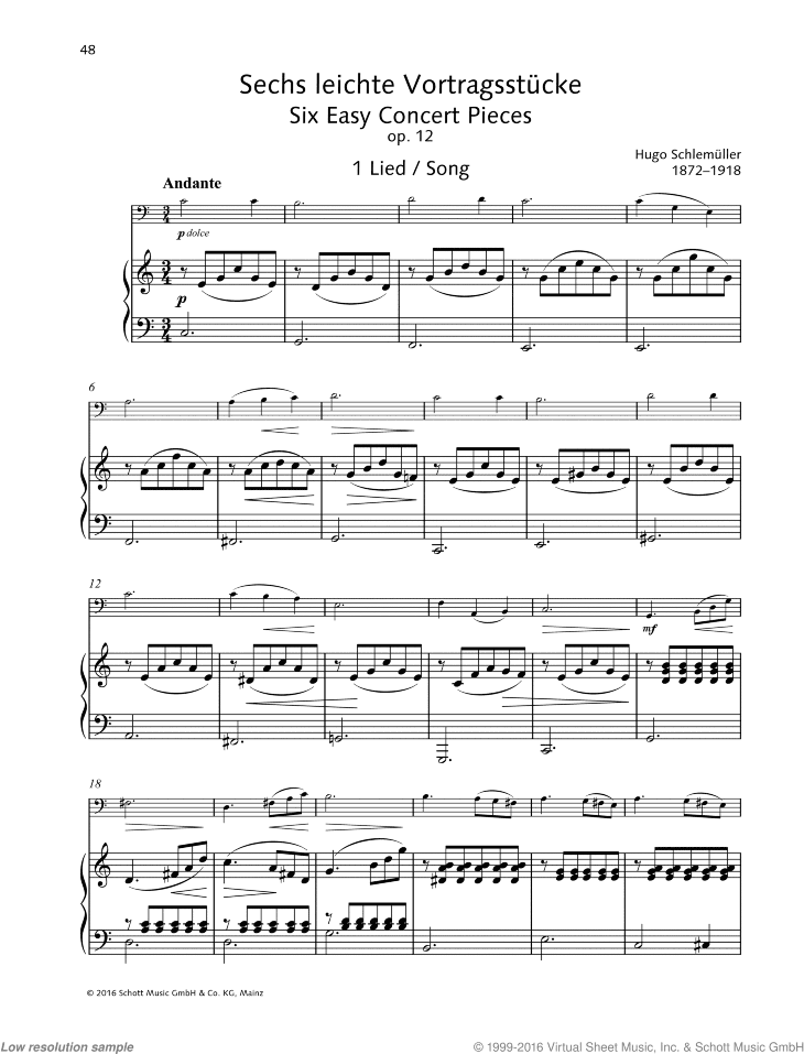 Song, from Early Morning, Op. 126b