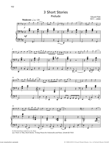 Prelude, from Short Stories