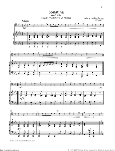 Sonatina in C minor, WoO 43a