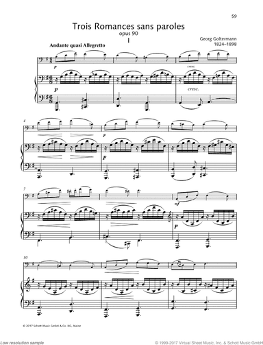 Trois Romances sans paroles, Op. 90