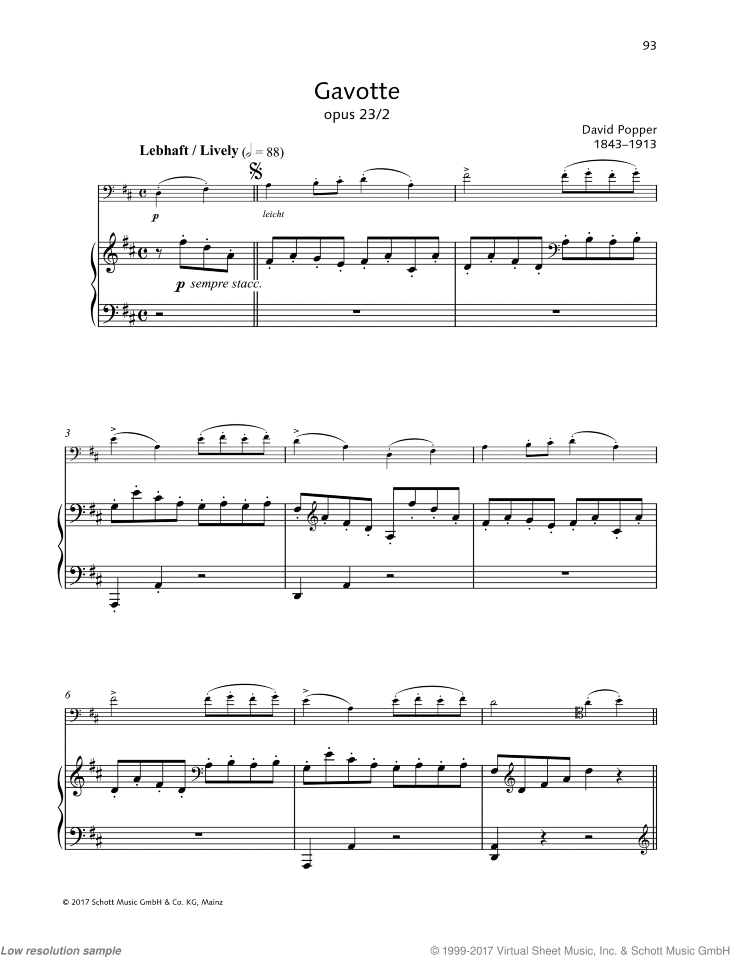Gavotte, Op. 23 No. 2