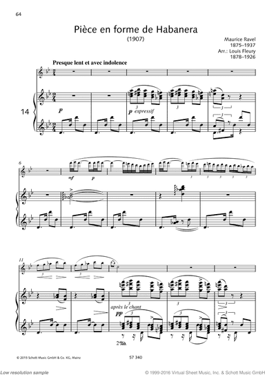 Piece en forme de Habanera