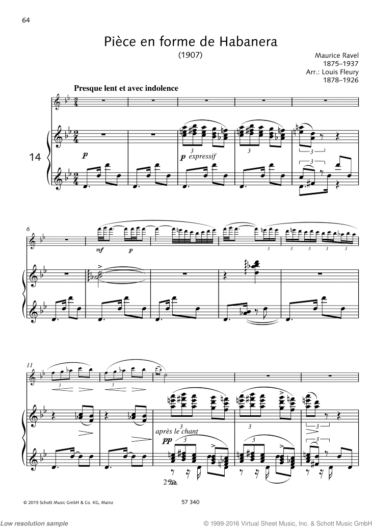 Piece en forme de Habanera
