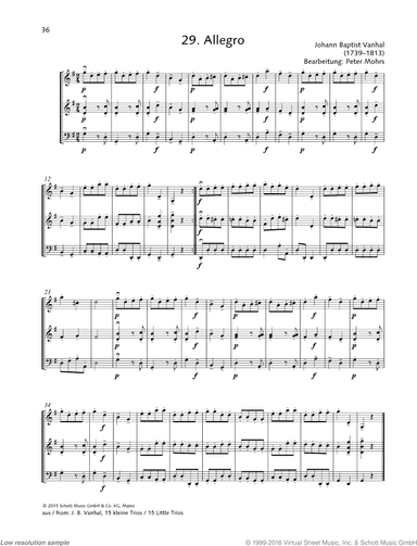 Allegro, from: 15 Little Trios