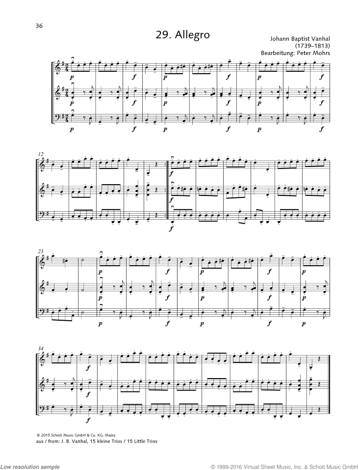 Allegro, from: 15 Little Trios