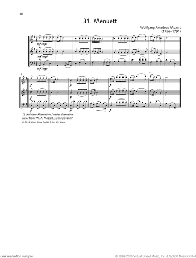 Minuet, from: &bdquo;Don Giovanni&quot;