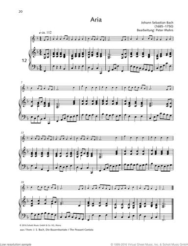 Aria, from: The Peasant Cantata