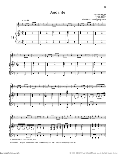 Andante, from: Surprise Symphony, No. 94