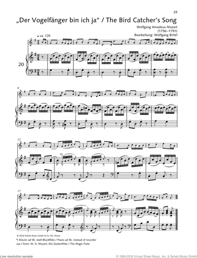 The Bird Catcher's Song, from: The Magic Flute