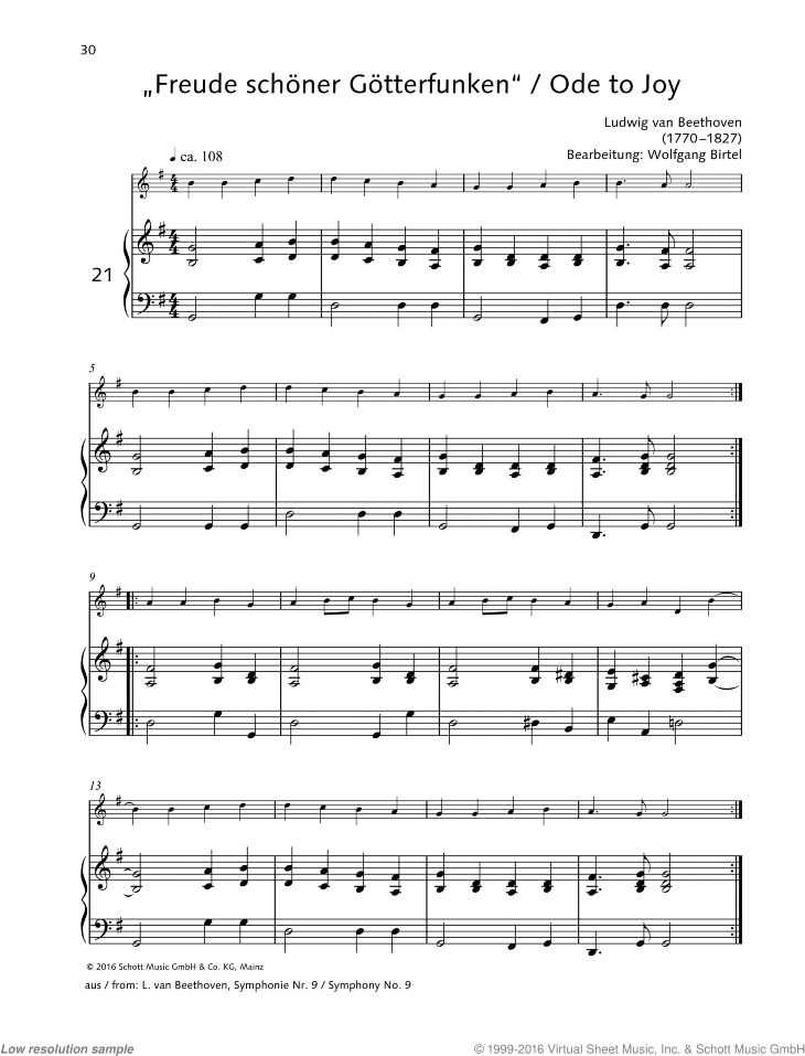 Ode to Joy, from: Symphony No. 9