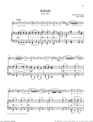 Ballada in D minor, Op. 15, No. 1