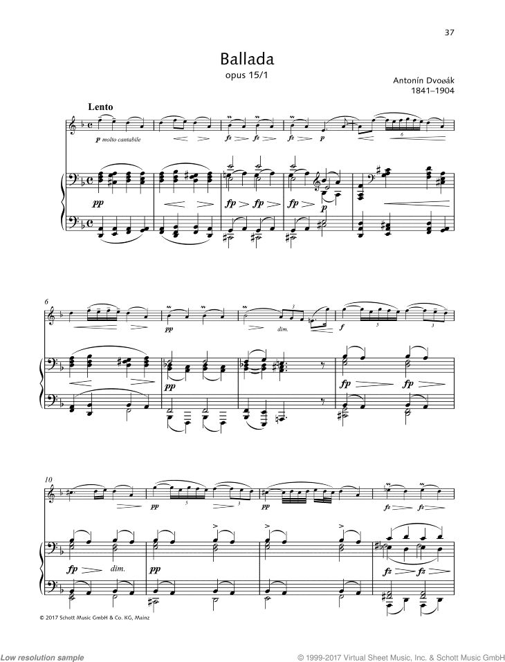 Ballada in D minor, Op. 15, No. 1