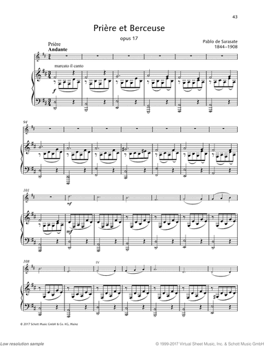 Priere et Berceuse, Op. 17