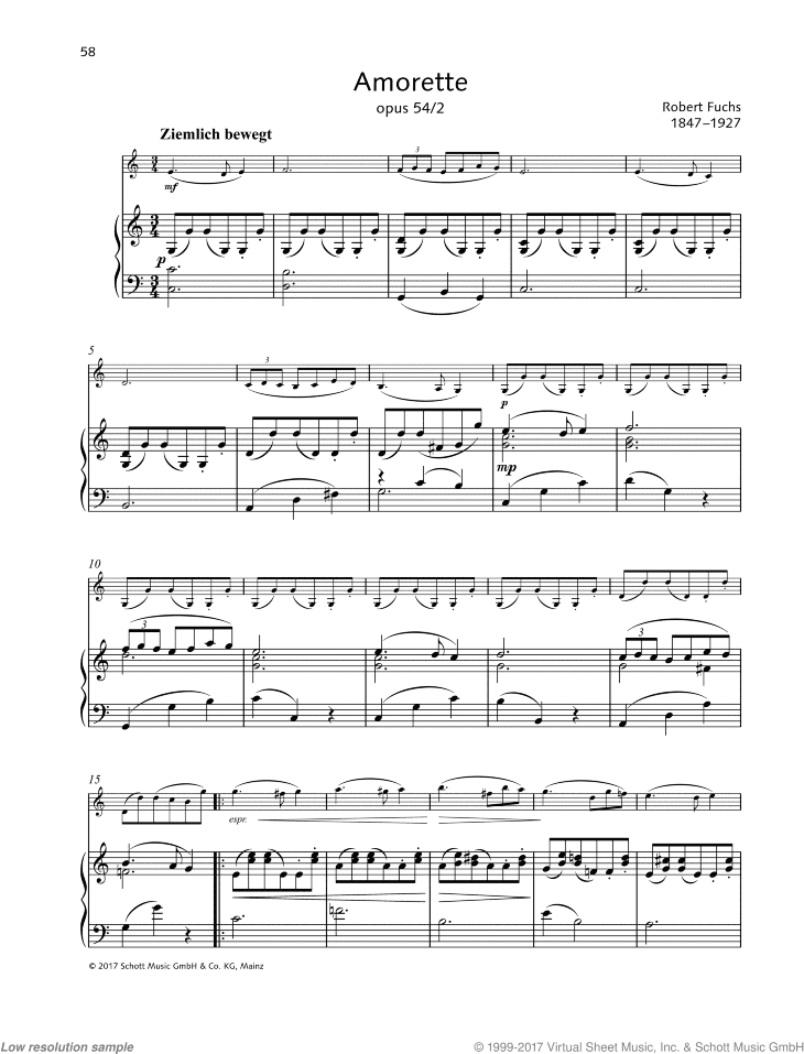 Amorette in C major, Op. 54, No. 2