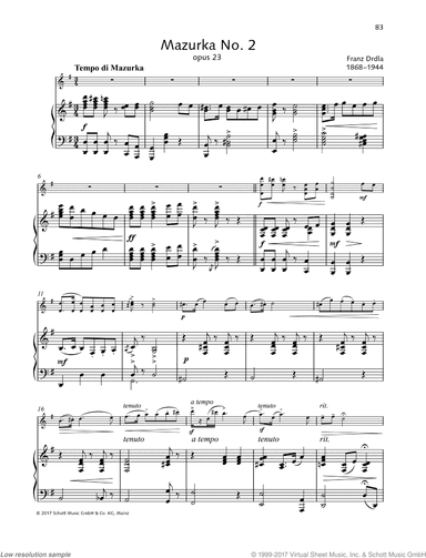 Mazurka No. 2 in D major, Op. 23